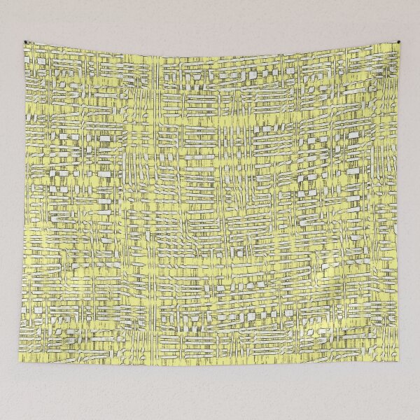Item preview, Rustic Fabric Pattern 1 - Yellow - Throw Pillows and Prints.  designed and sold by ScatterHub.
