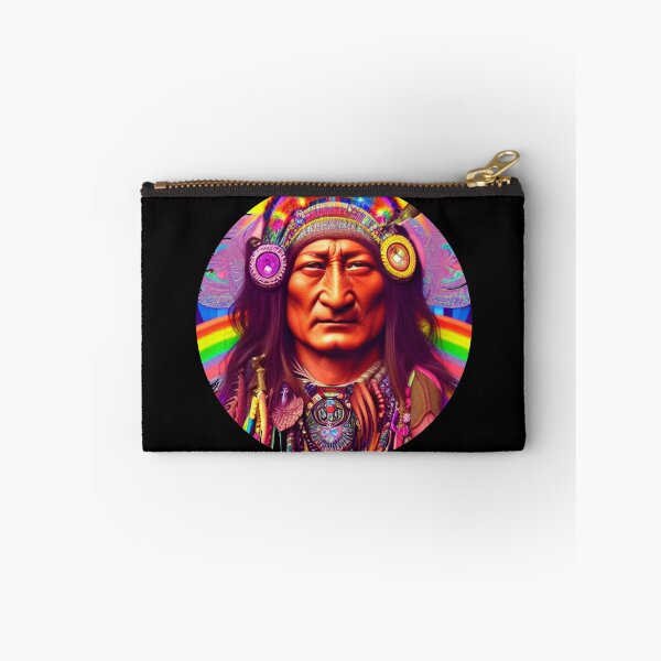 Item preview, Sitting Bull - Dakota Sioux - Psychedelic Portrait  by heringa designed and sold by heringa.