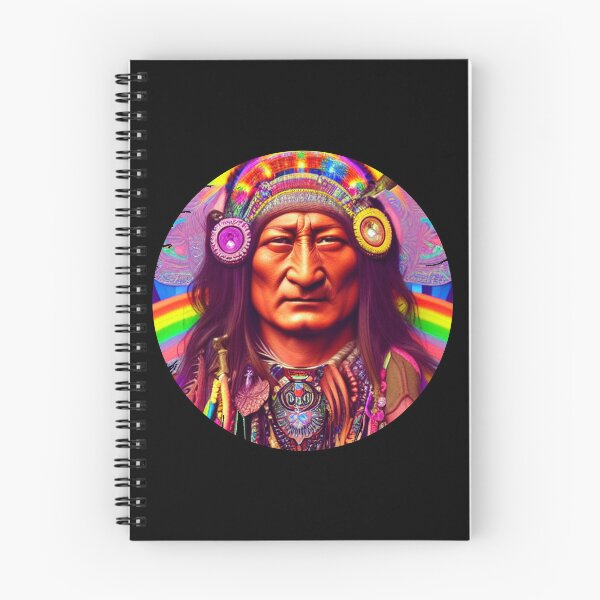Item preview, Sitting Bull - Dakota Sioux - Psychedelic Portrait  by heringa designed and sold by heringa.
