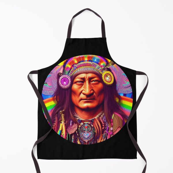 Item preview, Sitting Bull - Dakota Sioux - Psychedelic Portrait by heringa designed and sold by heringa.