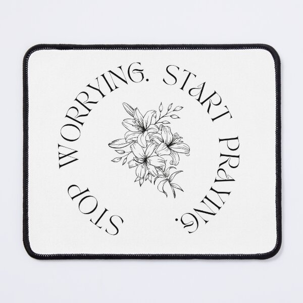 Item preview, stop worrying start praying designed and sold by creative-duo.