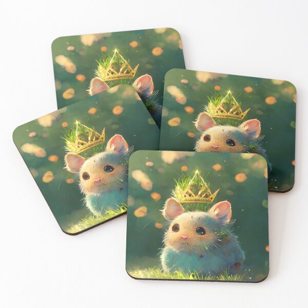 Item preview, Cute Hamster  With Crown Sitting In the Grass designed and sold by Pet Shelter.