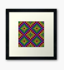 Rainbow Mosaic Framed Print