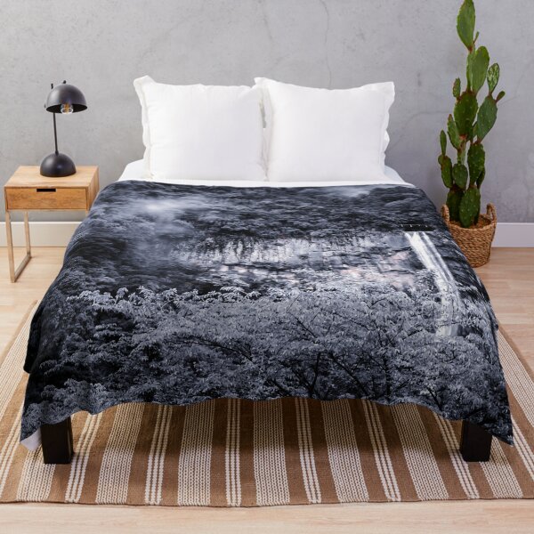 Item preview, Calm Nature Kumano Zen Waterfalls Japan Magic Art Print - Night Color designed and sold by XIX361ART.