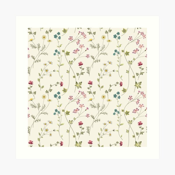Pressed Flowers Art Print