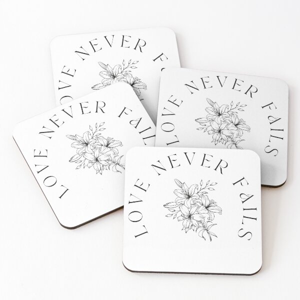 Item preview, Love never fails designed and sold by creative-duo.