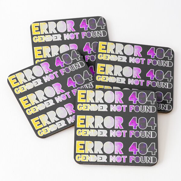 Item preview, Copy of Error 404 - Gender Not Found Enby/White designed and sold by Art by Veya.