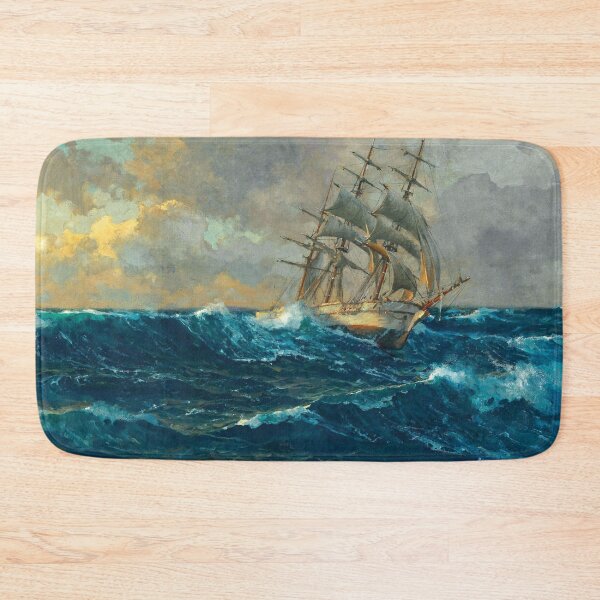 Item preview, Three-Master on the High Seas | Michael Zeno Diemer | 1930 Marine Art designed and sold by CJET.