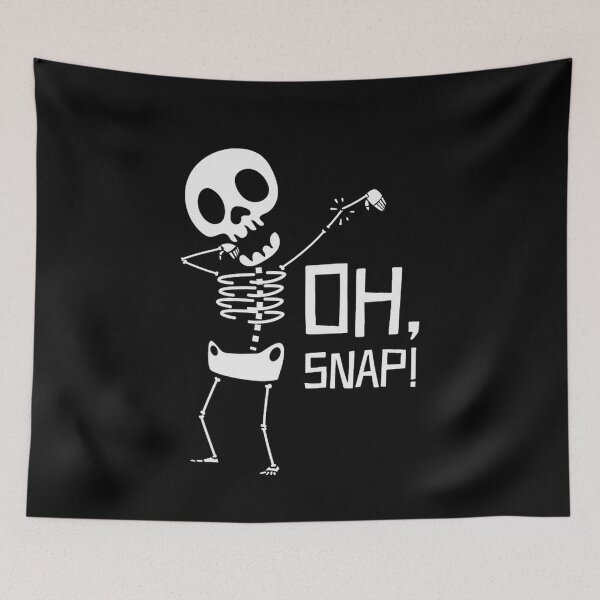 Item preview, halloween oh snap dabbing skeleton broken bones noirty designs transparent designed and sold by waimysaiv.