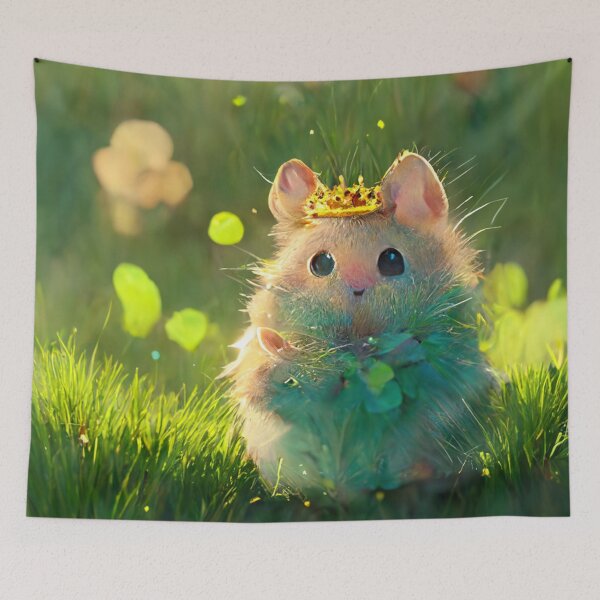 Item preview, Cute Princess Hamster sitting In The Grass designed and sold by Pet Shelter.