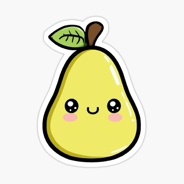 Aperçu de l'œuvre mignon poire peter créée et vendue par designedfeeling.