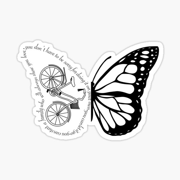 Item preview, Matilda HS butterfly sticker designed and sold by wrlevine.