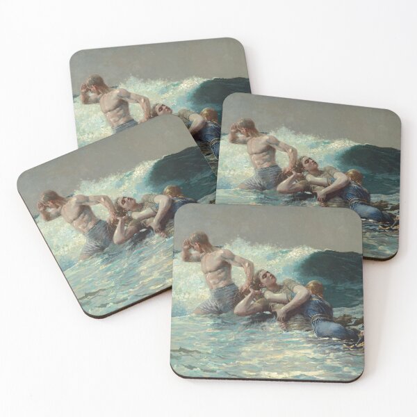 Item preview, Undertow | Winslow Homer | 1883 Marine Nautical Art designed and sold by CJET.