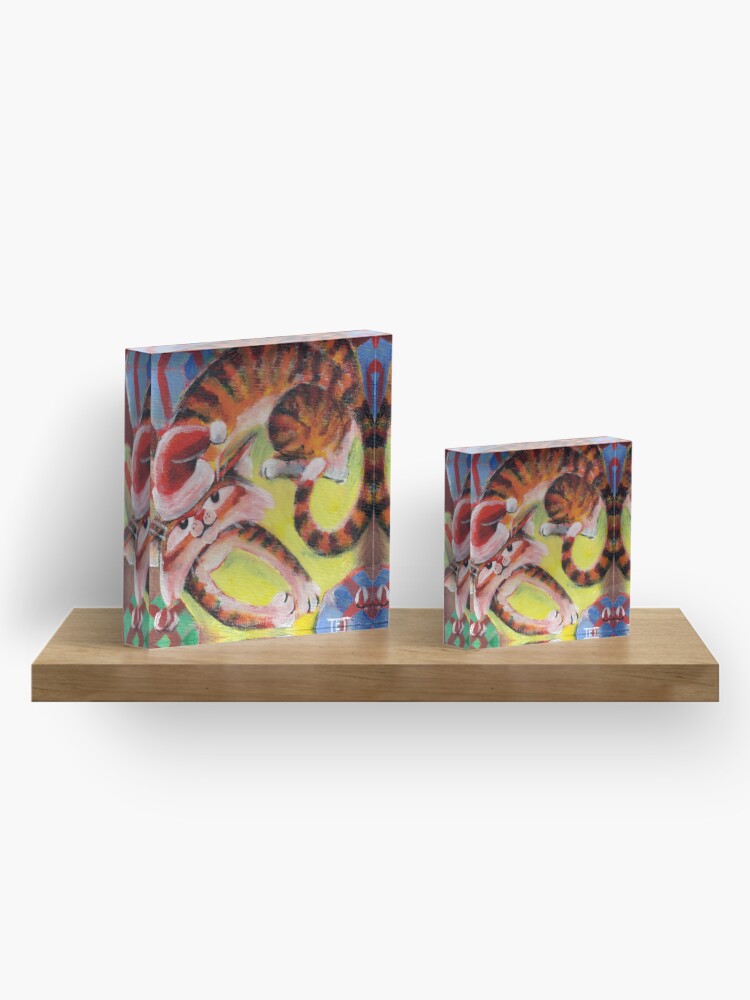 Thumbnail 4 of 5, Acrylic Block, Christmas Jac - Art by TET designed and sold by etourist.