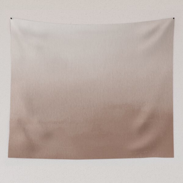 Item preview, Mid-tone Brown Watercolor Ombre Gradient Blend Abstract Art Pairs 2023 COTY Redend Point SW 9081 designed and sold by ColorOfTheYears.
