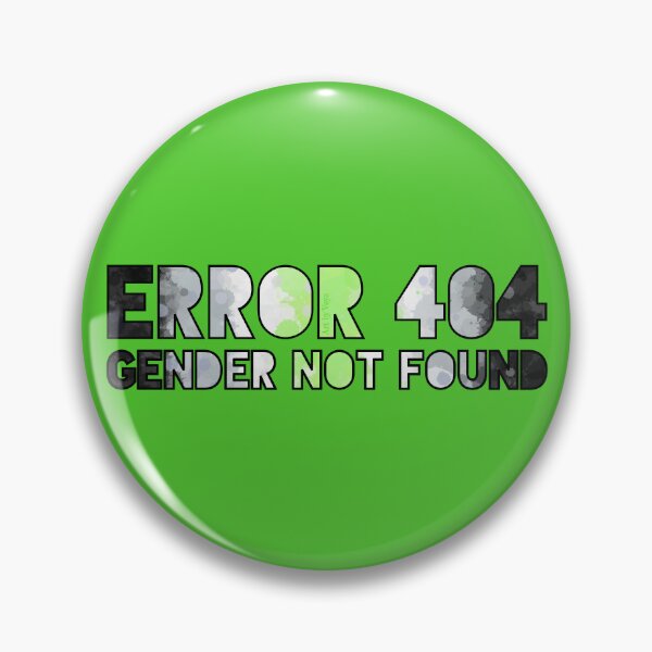 Item preview, Error 404 - Gender Not Found Agender/Black designed and sold by Art by Veya.