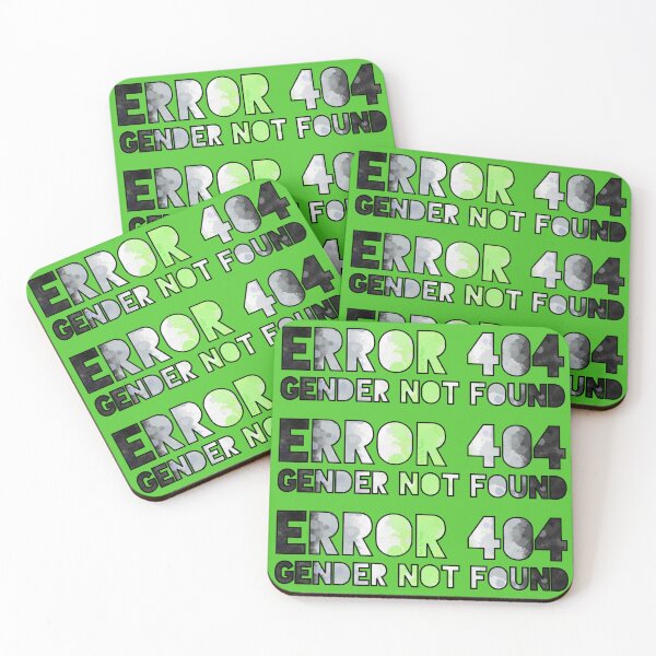 Item preview, Error 404 - Gender Not Found Agender/Black designed and sold by Art by Veya.