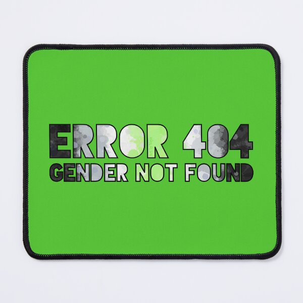 Item preview, Error 404 - Gender Not Found Agender/Black designed and sold by Art by Veya.