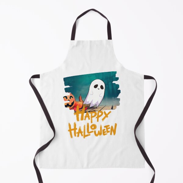 Item preview, Happy Halloween Cute Ghost & Pumpkin Background Design designed and sold by WBP Mart.