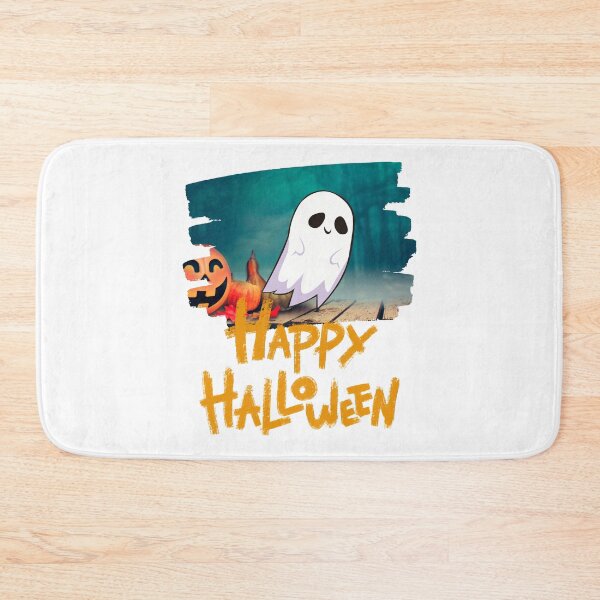 Item preview, Happy Halloween Cute Ghost & Pumpkin Background Design designed and sold by WBP Mart.