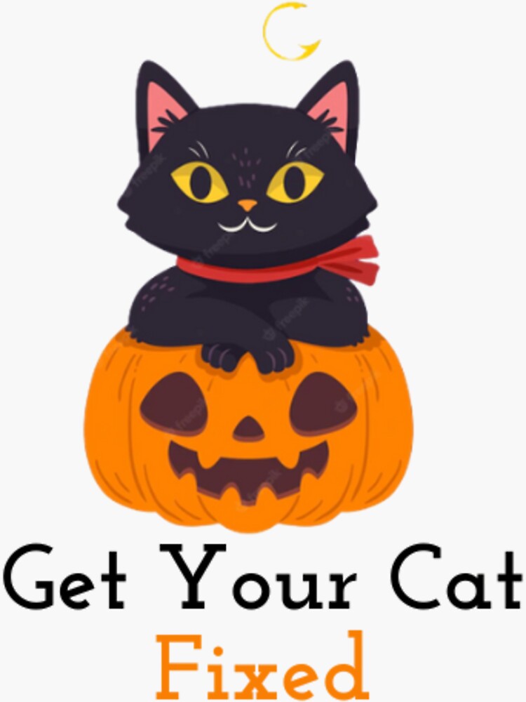 "Get Your Cat Fixed" Sticker for Sale by Redbubble