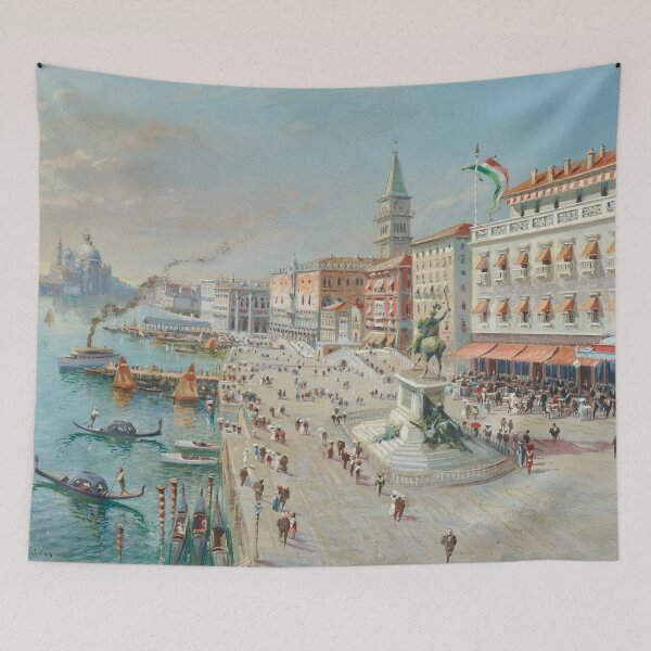 Item preview, Venice, a Bird’s Eye View with Santa Maria della Salute in the Distance | Antonietta Brandeis | 1900 Cityscape Art designed and sold by CJET.
