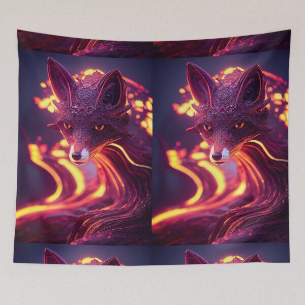 Item preview, Fire lava fox - Midjourney designed and sold by AI1artist.