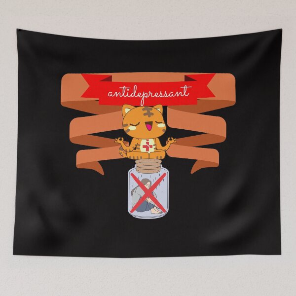Item preview, kitty antidepressant love medicine designed and sold by pat227jc.