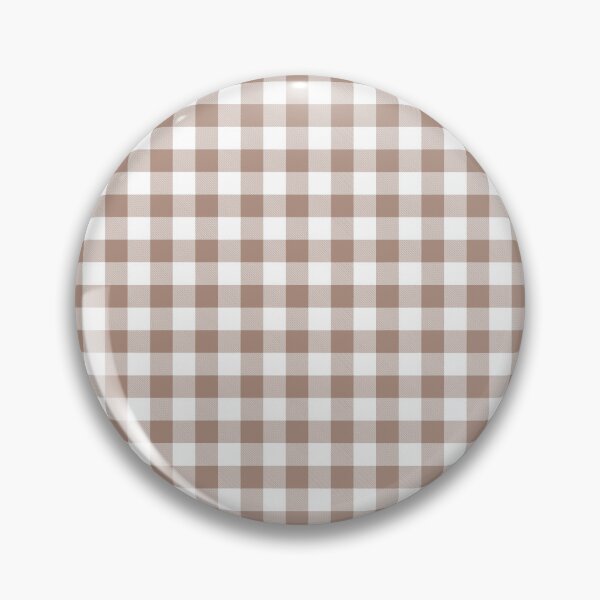 Item preview, Mid-tone Brown White Buffalo Plaid Checkerboard Pattern Pairs 2023 COTY Redend Point SW 9081 designed and sold by ColorOfTheYears.