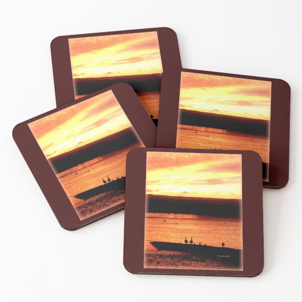 Item preview, Sunset Geese designed and sold by Charmiene Maxwell-Batten.
