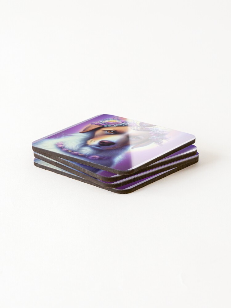 Thumbnail 4 of 5, Coasters (Set of 4), Serious designed and sold by RitaMaye.