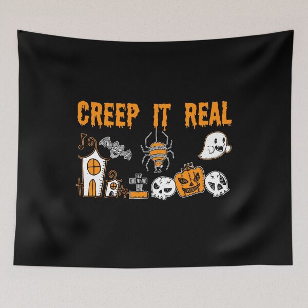 Aperçu de l'œuvre drôle halloween creep it real jacob zelazny transparent créée et vendue par bagyaltootooz.