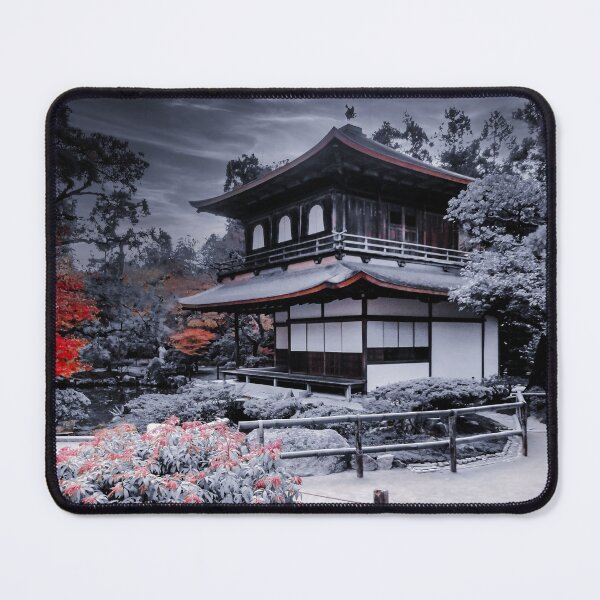 Item preview, Kyoto Silver Temple Ginkakuji Architecture Landscape Nature Japan - Night Color designed and sold by XIX361ART.