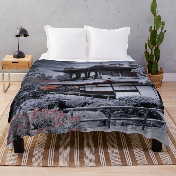 Item preview, Kyoto Silver Temple Ginkakuji Architecture Landscape Nature Japan - Night Color designed and sold by XIX361ART.