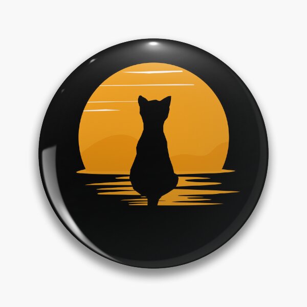 Item preview, Happy Cat Watching Sunset designed and sold by The Love Quill.