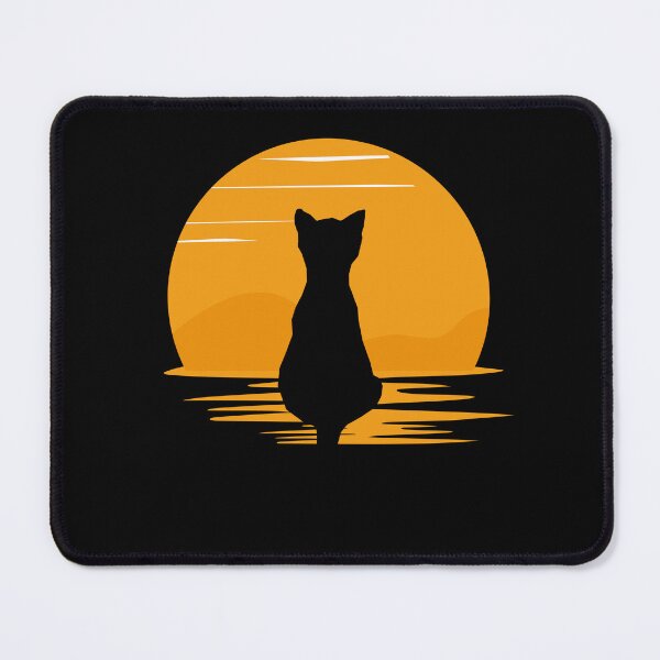 Item preview, Happy Cat Watching Sunset designed and sold by The Love Quill.