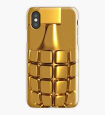 Golden Hand Grenade iPhone Case
