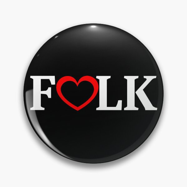 Item preview, Folk Heart - Love Folk and be Proud designed and sold by Grepthor.