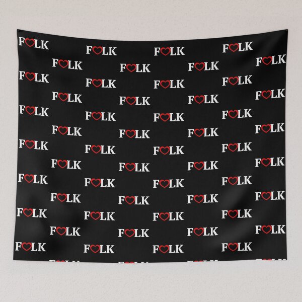 Item preview, Folk Heart - Love Folk and be Proud designed and sold by Grepthor.