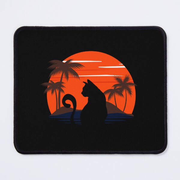 Item preview, Happy Cat Watching Sunset designed and sold by The Love Quill.