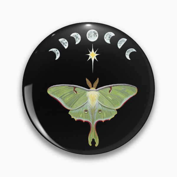 Item preview, Luna moth and moon phases designed and sold by AcuaLea.