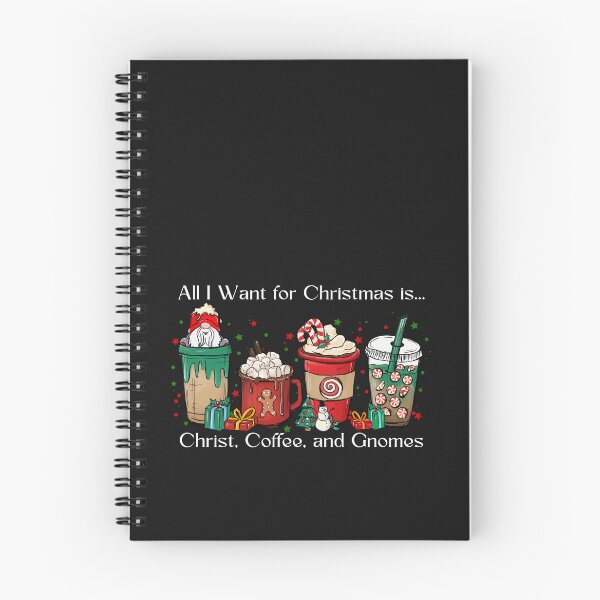 Item preview, All I want for Christmas is Christ, Coffee and Gnomes Christmas Design for Christian, Coffee Gnome Lovers designed and sold by tranquilbeach.