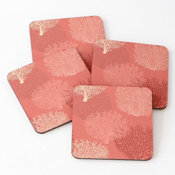 Item preview, Fan Coral Print, Shades of Coral Orange  designed and sold by Marymarice.