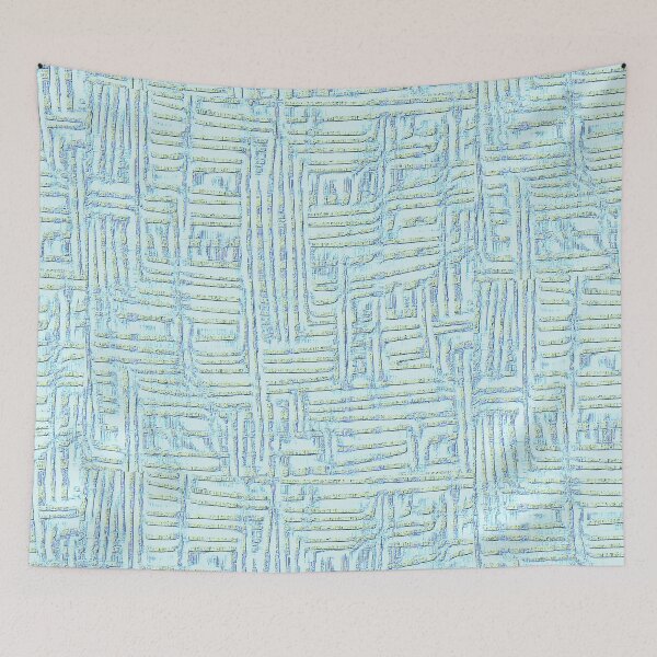 Item preview, Rustic Fabric Pattern 5 - Blue Green- Throw Pillows and Prints.  designed and sold by ScatterHub.