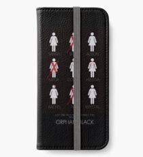 Orphan Black Clone Deaths iPhone Wallet/Case/Skin
