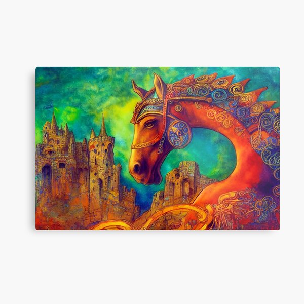 Aperçu de l'œuvre Le cheval médiéval fantaisiste créée et vendue par WhimsicalHorse.