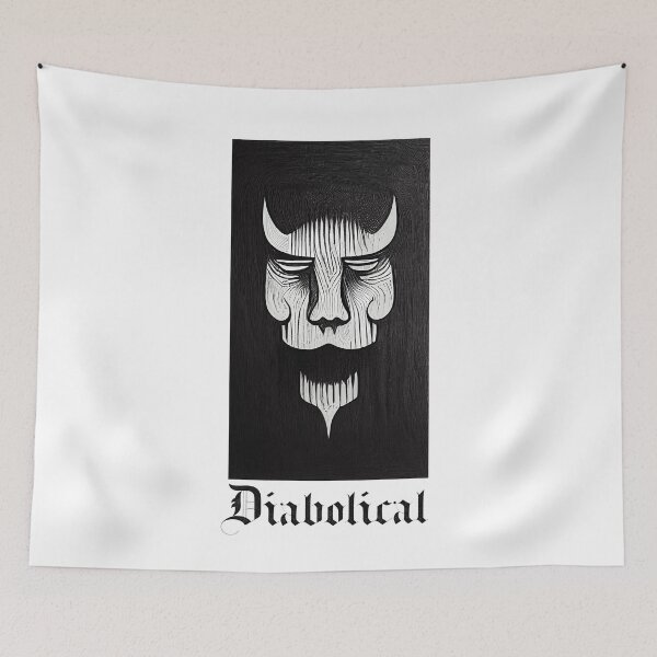 Item preview, Diabolical. Woodcut Style Artwork designed and sold by Wavesbender.