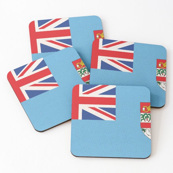 Item preview, Flag of Fiji. Fiji flag on fabric surface designed and sold by Decoriolus.