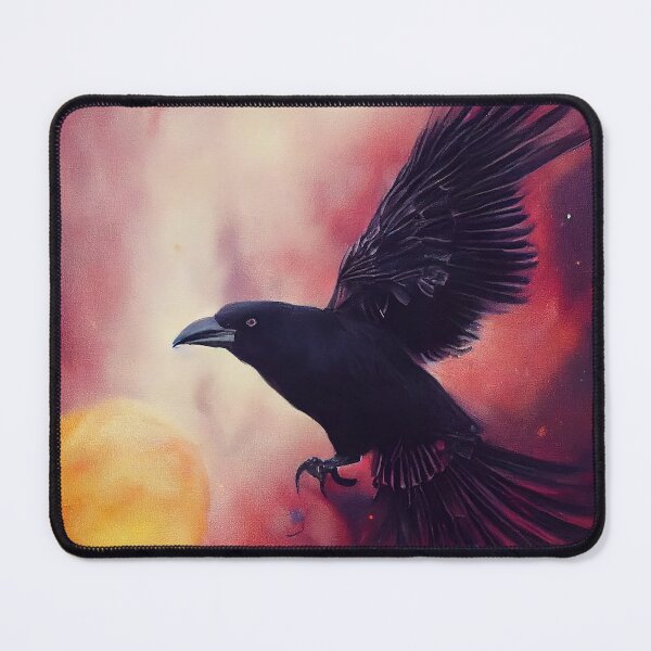 Item preview, Crow halloween pumpkin in galaxy designed and sold by ComicsFactory.