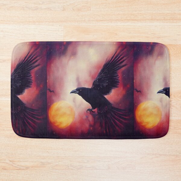 Item preview, Crow halloween pumpkin in galaxy designed and sold by ComicsFactory.